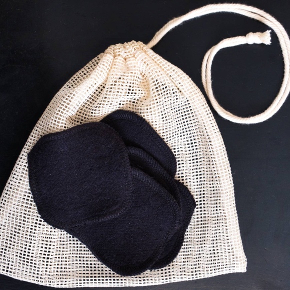 (NWT) Black Hemp Facial Rounds (reusable) - Picture 3 of 4